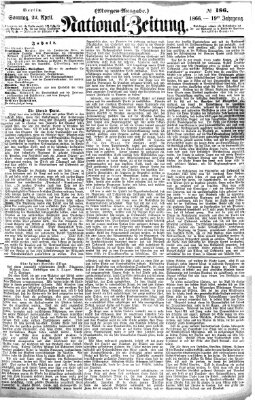 Nationalzeitung Sonntag 22. April 1866