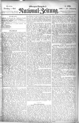 Nationalzeitung Dienstag 1. Mai 1866