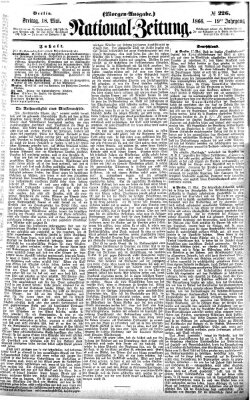 Nationalzeitung Freitag 18. Mai 1866