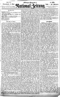 Nationalzeitung Samstag 19. Mai 1866