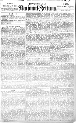 Nationalzeitung Samstag 2. Juni 1866