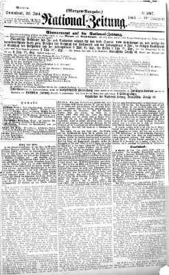 Nationalzeitung Samstag 23. Juni 1866