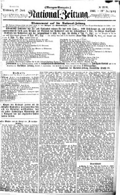 Nationalzeitung Mittwoch 27. Juni 1866