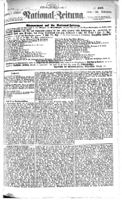 Nationalzeitung Samstag 1. Oktober 1870