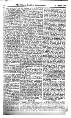 Nationalzeitung Sonntag 2. Oktober 1870