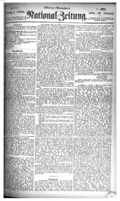 Nationalzeitung Dienstag 4. Oktober 1870