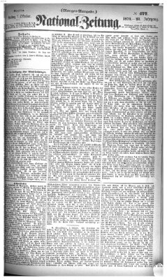 Nationalzeitung Freitag 7. Oktober 1870