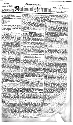 Nationalzeitung Mittwoch 9. November 1870