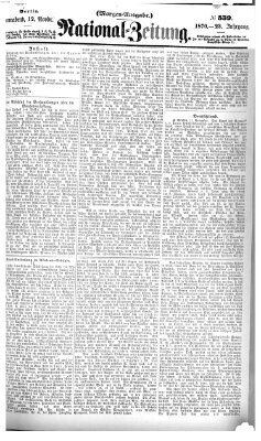 Nationalzeitung Samstag 12. November 1870