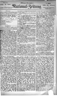 Nationalzeitung Dienstag 29. November 1870