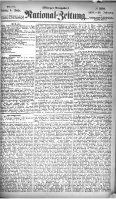 Nationalzeitung Dienstag 6. Dezember 1870