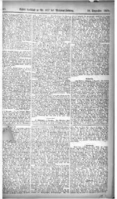 Nationalzeitung Samstag 10. Dezember 1870