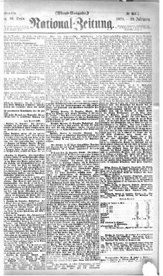 Nationalzeitung Montag 26. Dezember 1870