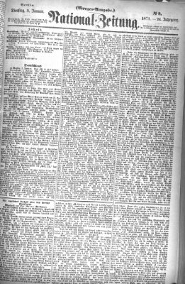 Nationalzeitung Dienstag 3. Januar 1871