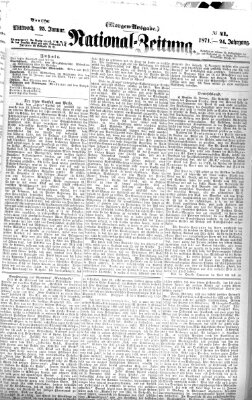 Nationalzeitung Mittwoch 25. Januar 1871