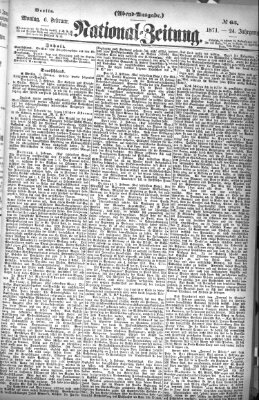 Nationalzeitung Montag 6. Februar 1871