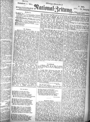 Nationalzeitung Samstag 4. März 1871