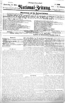 Nationalzeitung Donnerstag 23. März 1871