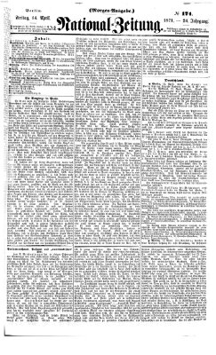 Nationalzeitung Freitag 14. April 1871