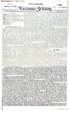 Nationalzeitung Sonntag 16. April 1871