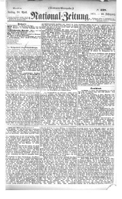 Nationalzeitung Freitag 28. April 1871