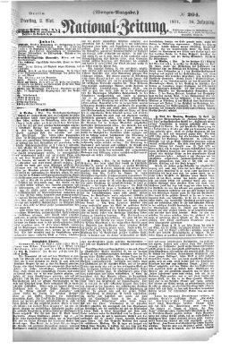 Nationalzeitung Dienstag 2. Mai 1871