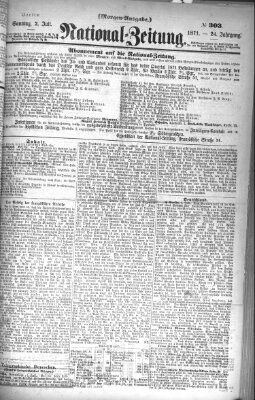 Nationalzeitung Sonntag 2. Juli 1871