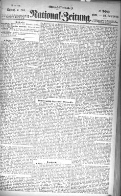 Nationalzeitung Montag 3. Juli 1871