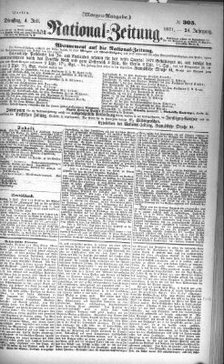 Nationalzeitung Dienstag 4. Juli 1871