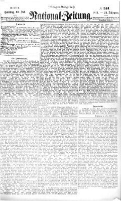 Nationalzeitung Sonntag 30. Juli 1871