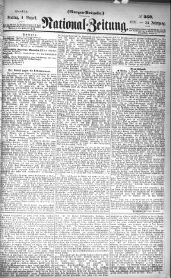 Nationalzeitung Freitag 4. August 1871