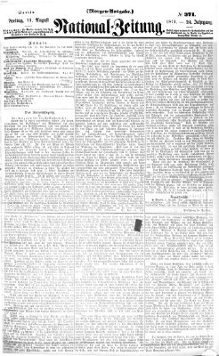 Nationalzeitung Freitag 11. August 1871