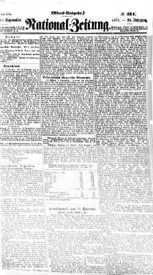 Nationalzeitung Montag 11. September 1871