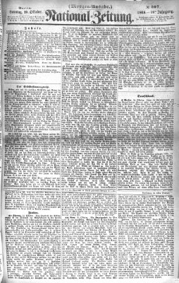 Nationalzeitung Sonntag 29. Oktober 1865