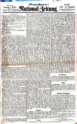 Nationalzeitung Sonntag 5. November 1865