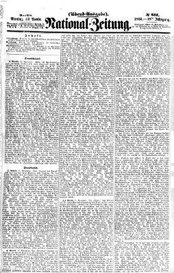 Nationalzeitung Montag 13. November 1865