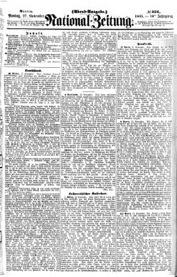 Nationalzeitung Montag 27. November 1865