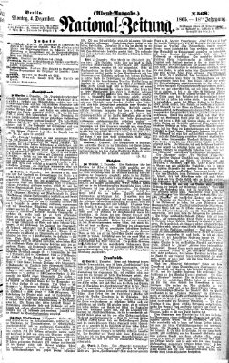 Nationalzeitung Montag 4. Dezember 1865