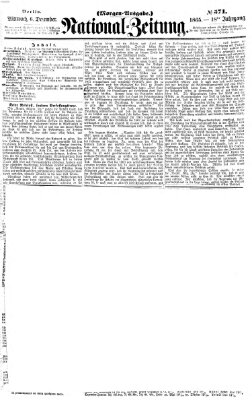 Nationalzeitung Mittwoch 6. Dezember 1865