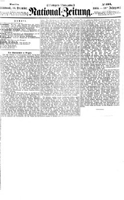 Nationalzeitung Mittwoch 13. Dezember 1865