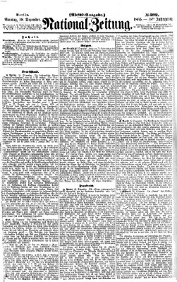 Nationalzeitung Montag 18. Dezember 1865