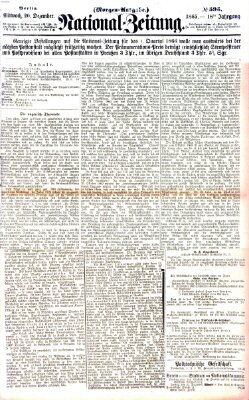 Nationalzeitung Mittwoch 20. Dezember 1865