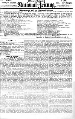 Nationalzeitung Freitag 29. Dezember 1865