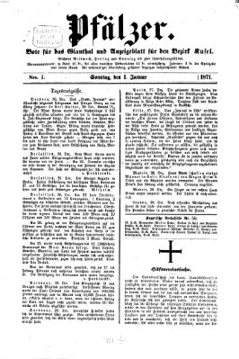 Pfälzer Sonntag 1. Januar 1871