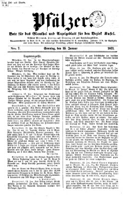 Pfälzer Sonntag 15. Januar 1871