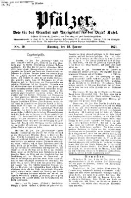 Pfälzer Sonntag 22. Januar 1871