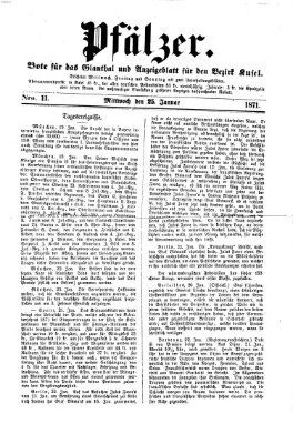 Pfälzer Mittwoch 25. Januar 1871