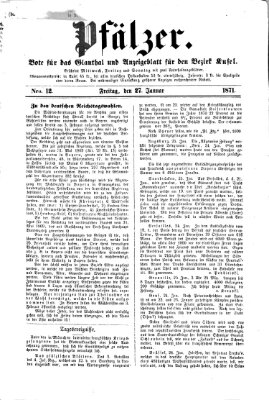 Pfälzer Freitag 27. Januar 1871