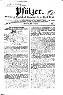 Pfälzer Mittwoch 5. April 1871