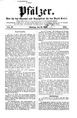 Pfälzer Sonntag 16. April 1871